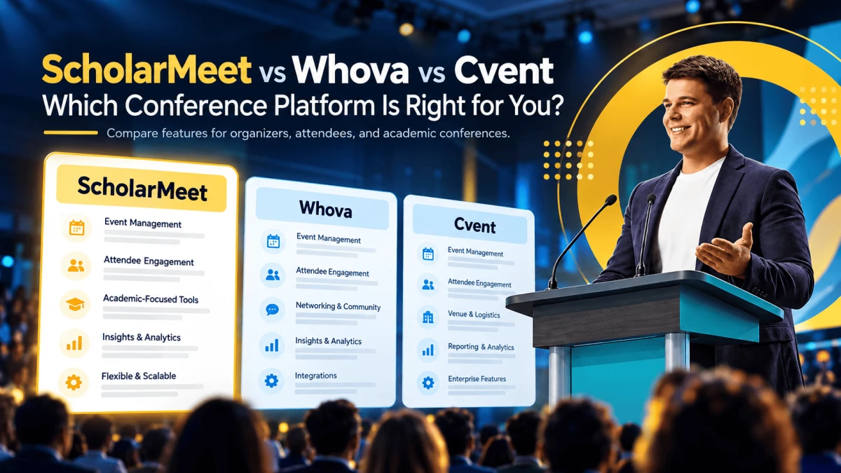 ScholarMeet vs Whova vs Cvent: Which Conference Platform Is Right for You?