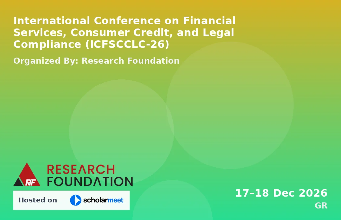 International Conference on Financial Services, Consumer Credit, and Legal Compliance (ICFSCCLC-26)