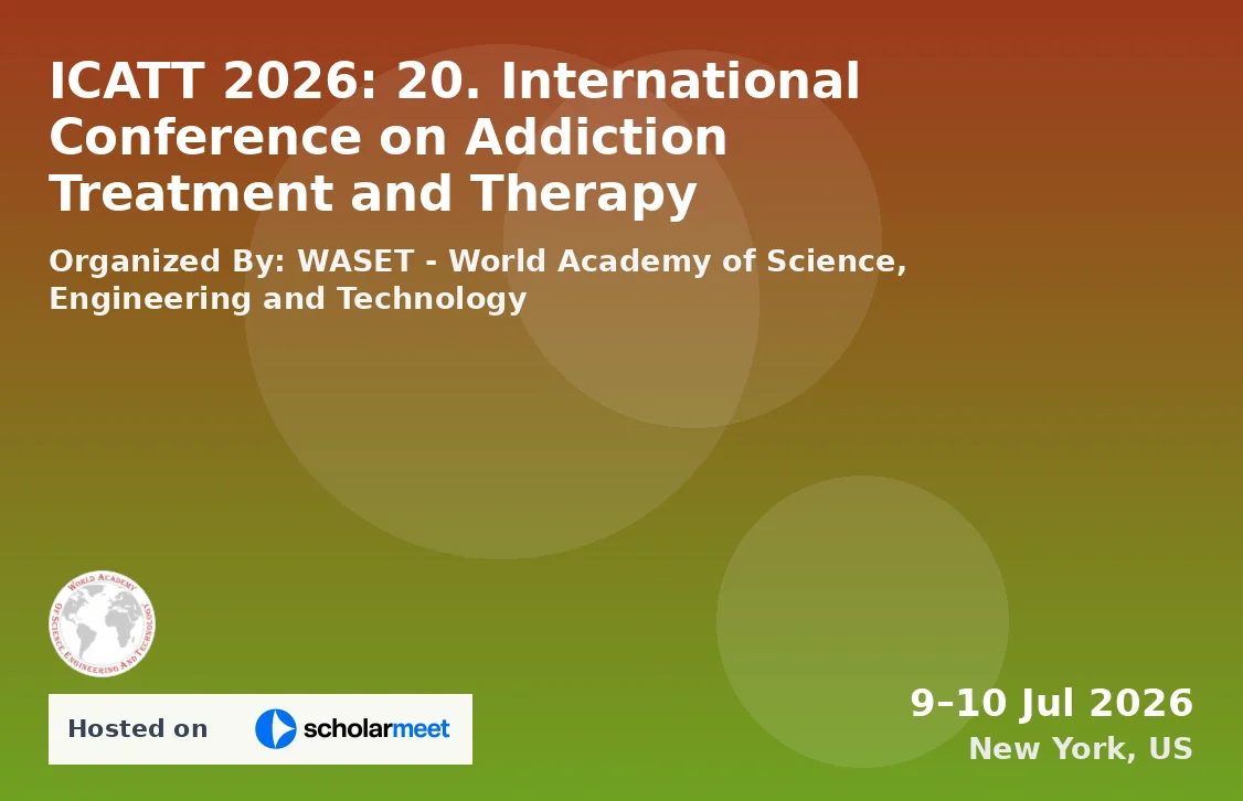 ICATT 2026: 20. International Conference on Addiction Treatment and Therapy