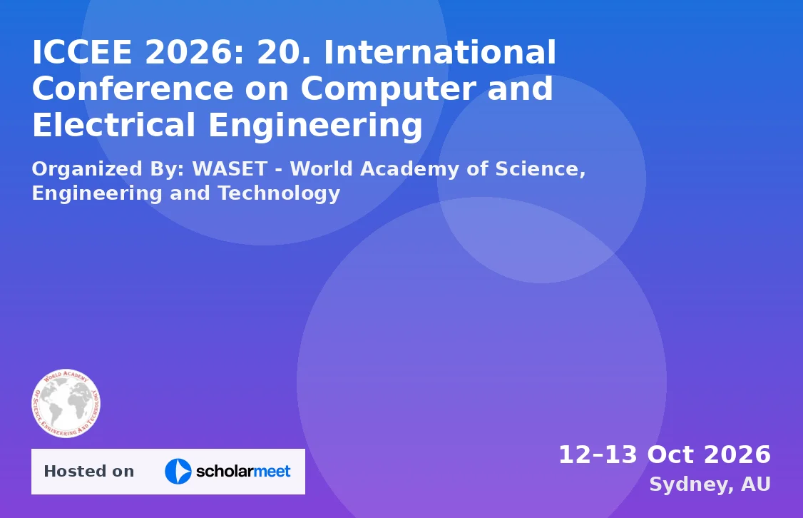 ICCEE 2026: 20. International Conference on Computer and Electrical Engineering