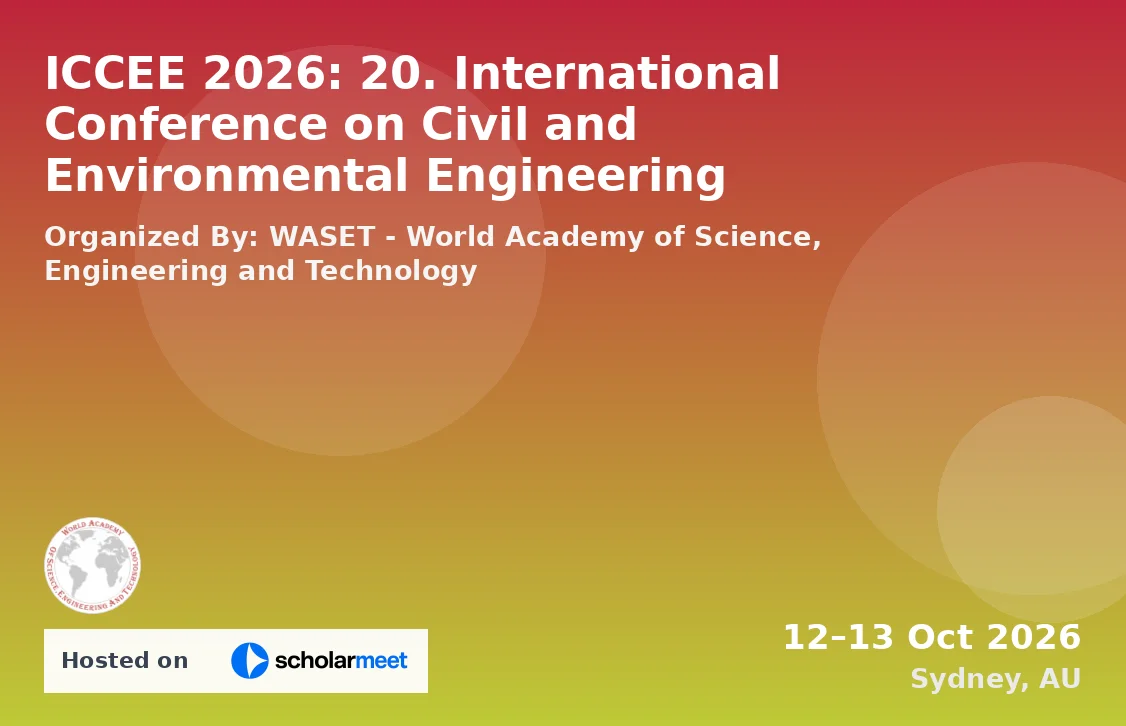 ICCEE 2026: 20. International Conference on Civil and Environmental Engineering