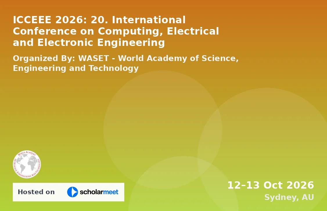 ICCEEE 2026: 20. International Conference on Computing, Electrical and Electronic Engineering