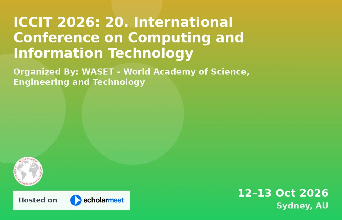 ICCIT 2026: 20. International Conference on Computing and Information Technology