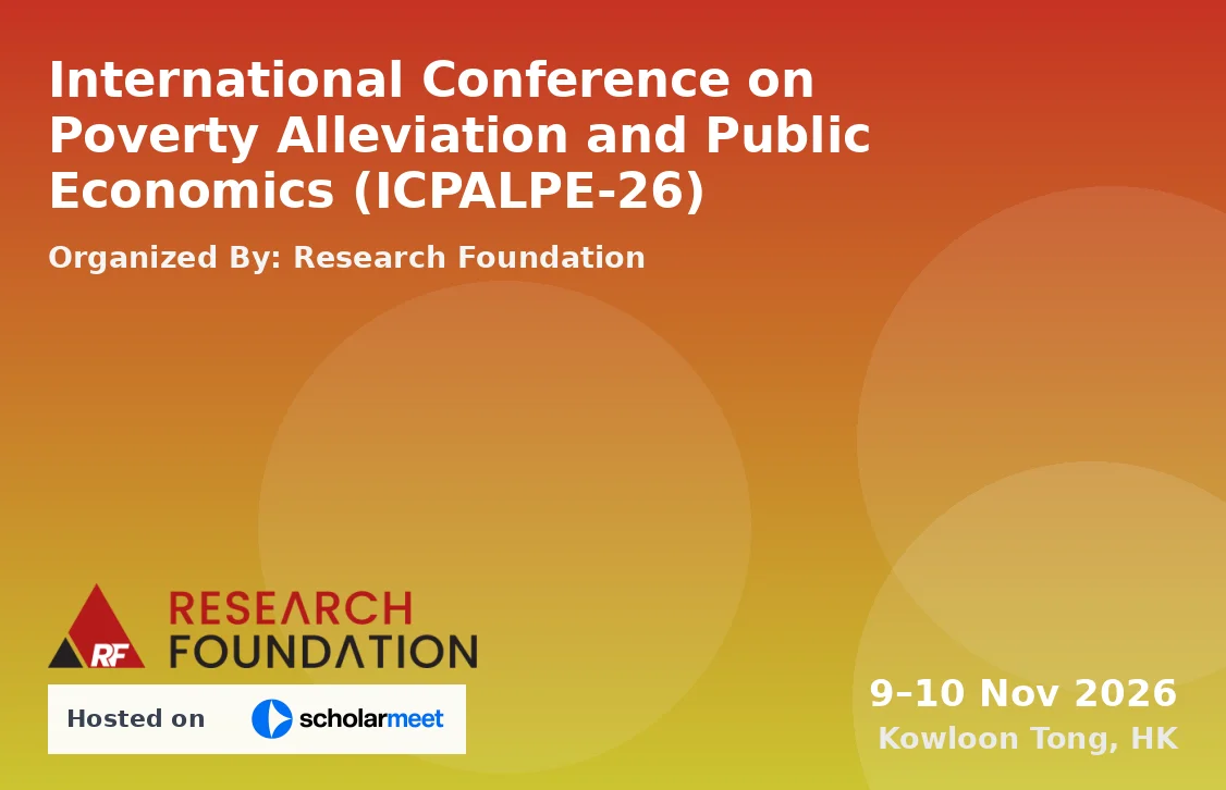 International Conference on Poverty Alleviation and Public Economics (ICPALPE-26)