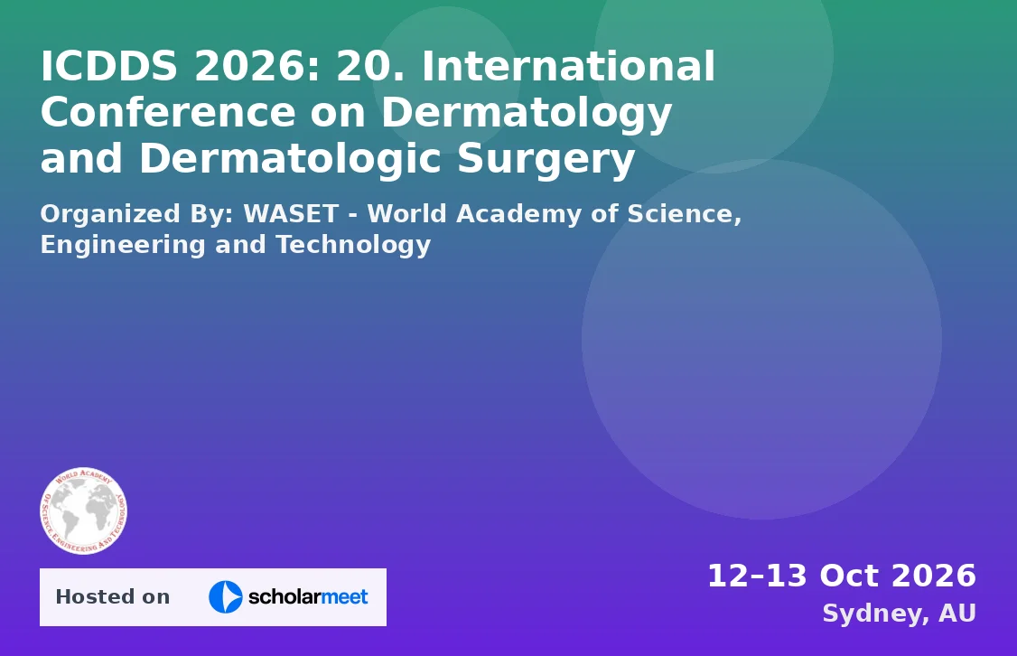 ICDDS 2026: 20. International Conference on Dermatology and Dermatologic Surgery