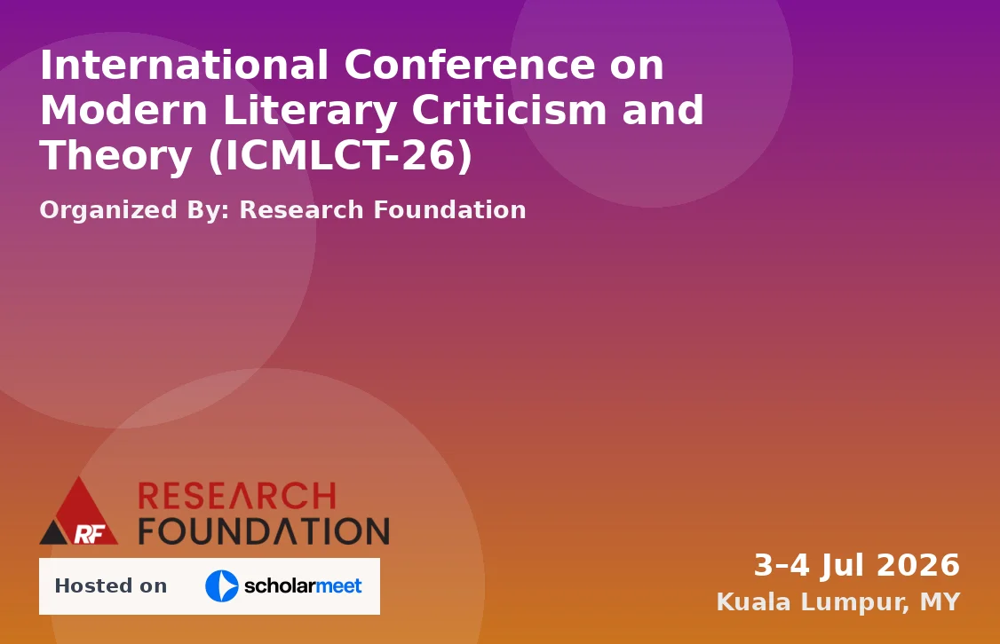 International Conference on Modern Literary Criticism and Theory (ICMLCT-26)