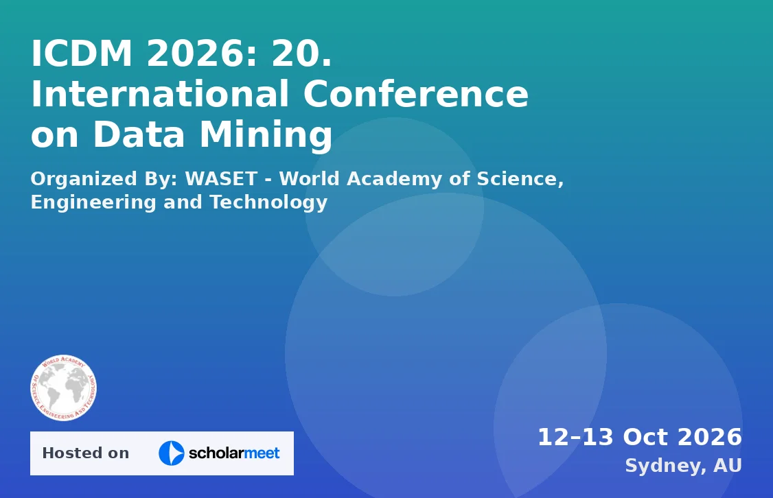 ICDM 2026: 20. International Conference on Data Mining