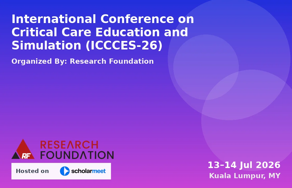 International Conference on Critical Care Education and Simulation (ICCCES-26)