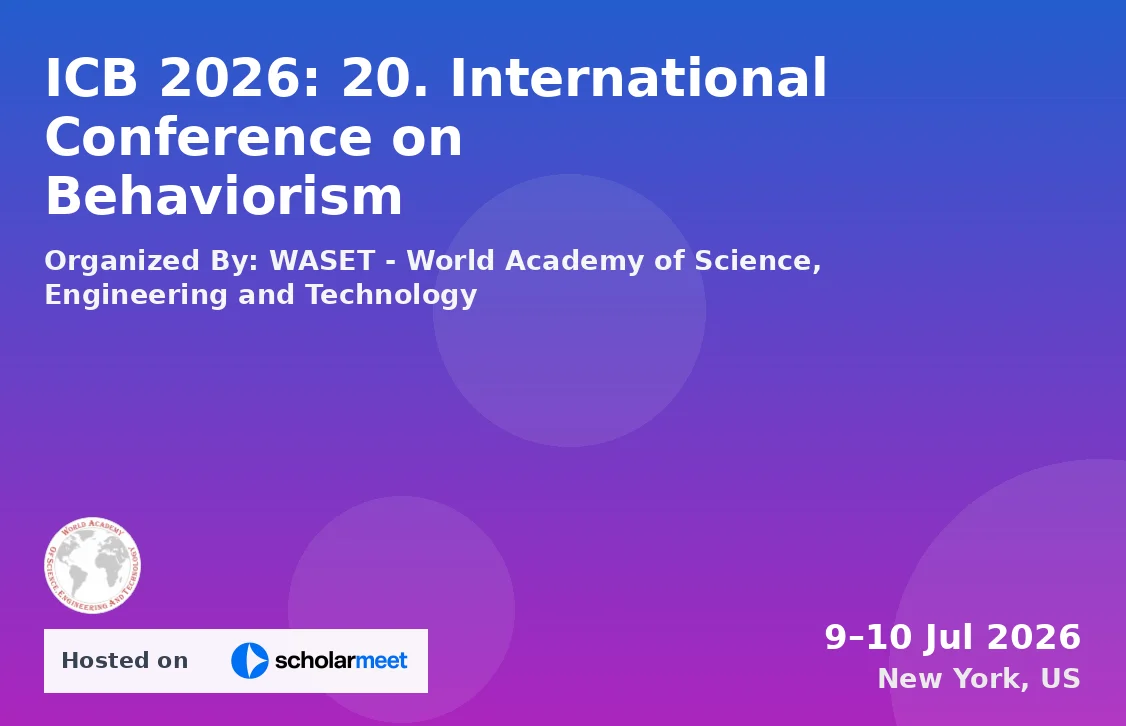 ICB 2026: 20. International Conference on Behaviorism
