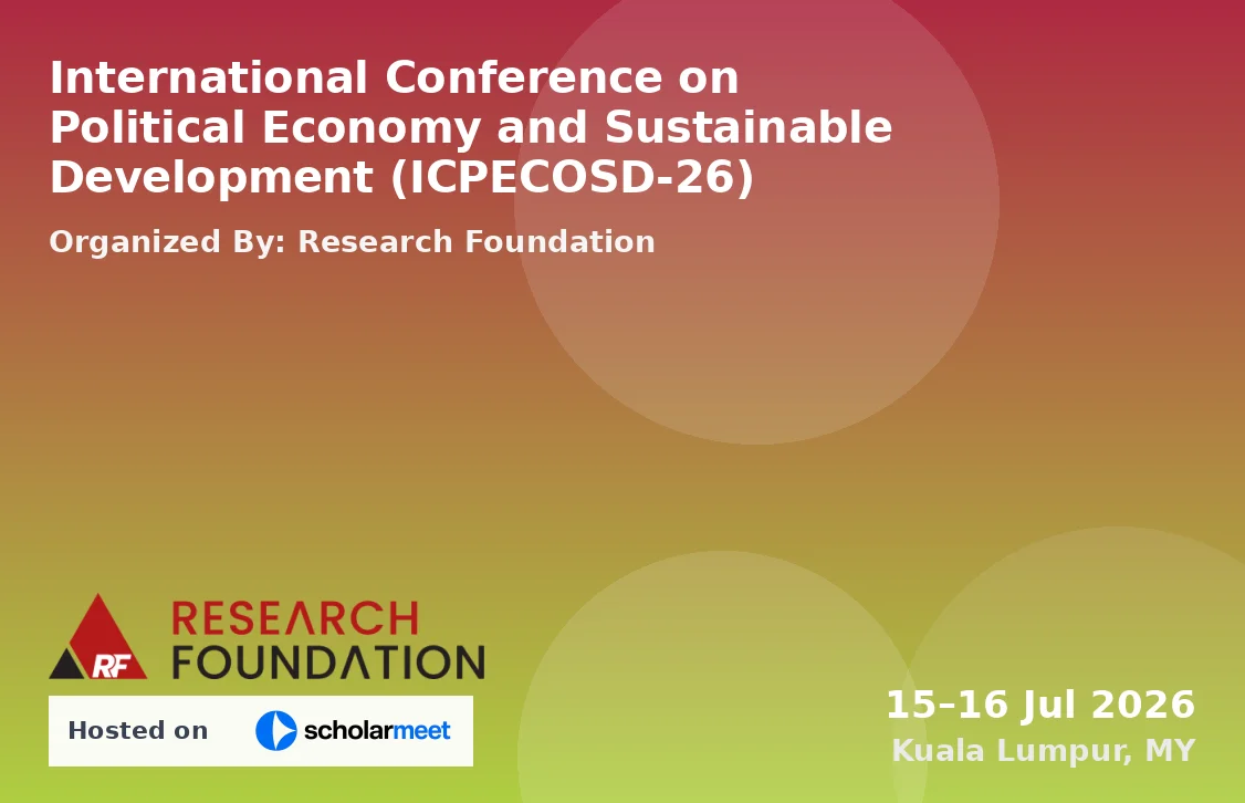 International Conference on Political Economy and Sustainable Development (ICPECOSD-26)