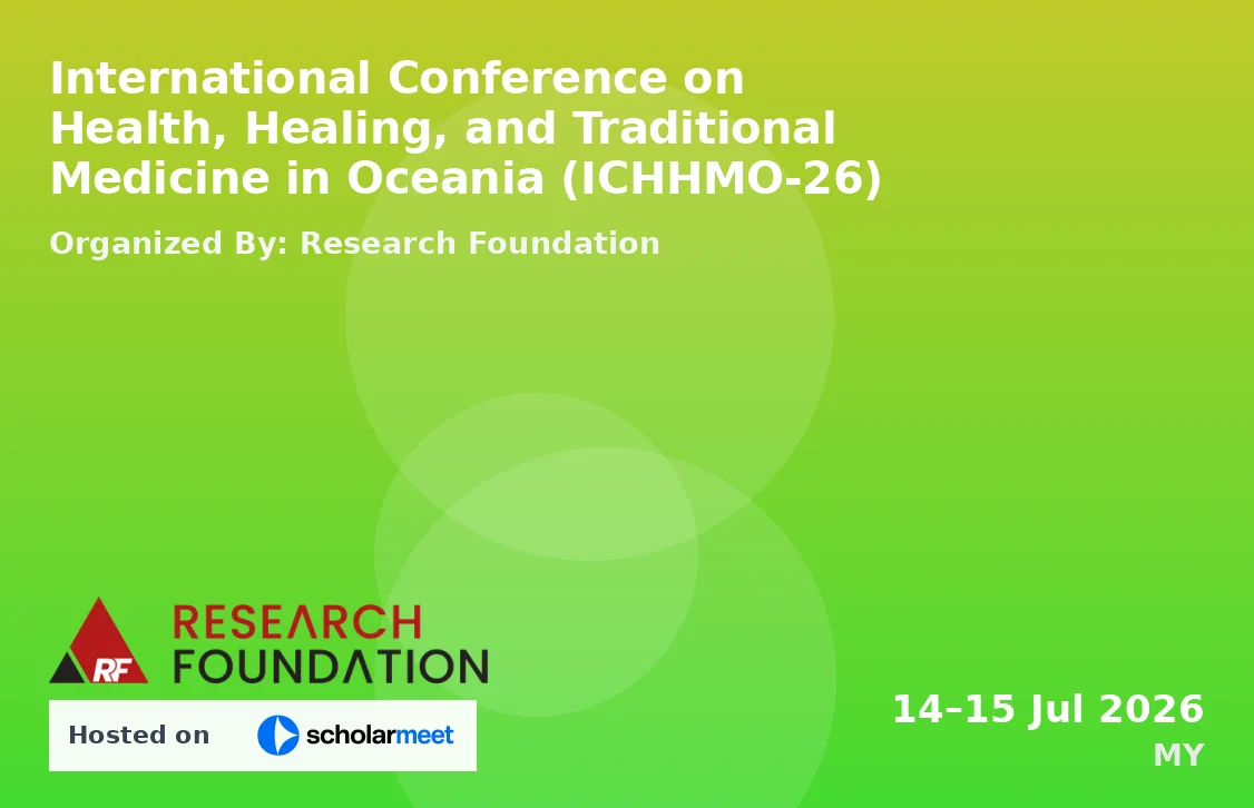 International Conference on Health, Healing, and Traditional Medicine in Oceania (ICHHMO-26)