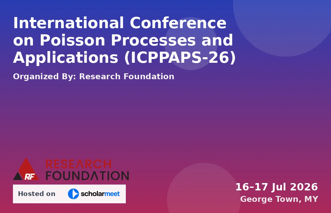 International Conference on Poisson Processes and Applications (ICPPAPS-26)
