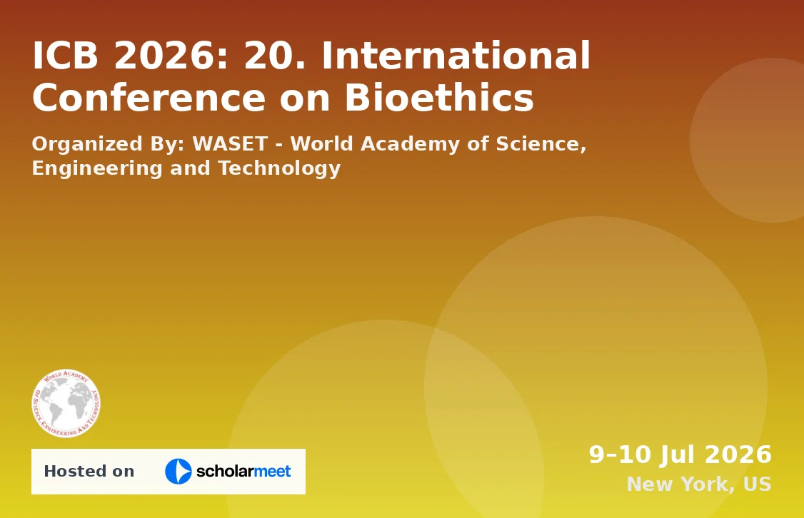 ICB 2026: 20. International Conference on Bioethics