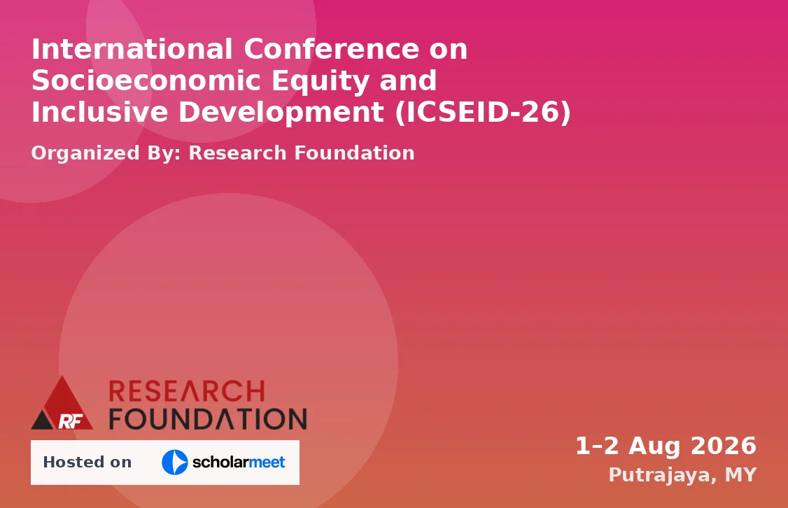 International Conference on Socioeconomic Equity and Inclusive Development (ICSEID-26)