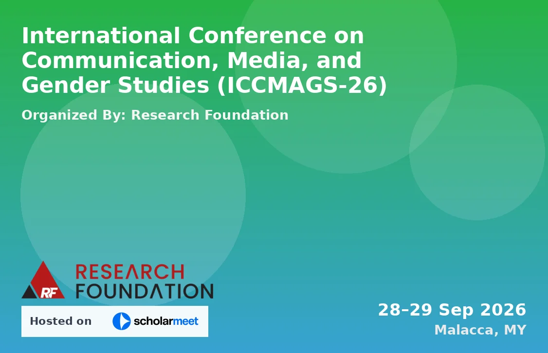International Conference on Communication, Media, and Gender Studies (ICCMAGS-26)