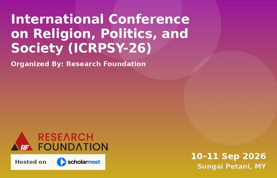 International Conference on Religion, Politics, and Society (ICRPSY-26)