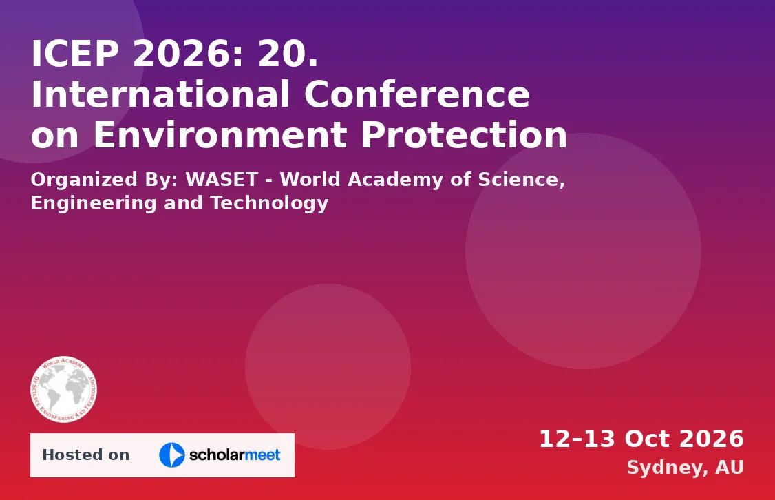 ICEP 2026: 20. International Conference on Environment Protection