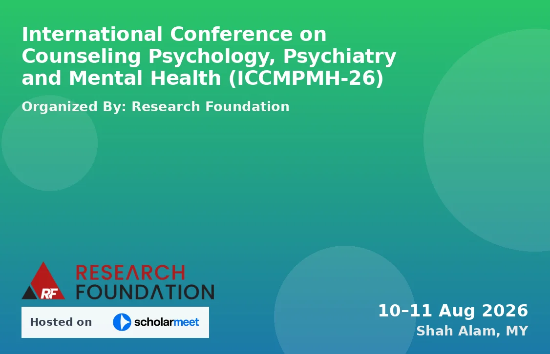 International Conference on Counseling Psychology, Psychiatry and Mental Health (ICCMPMH-26)