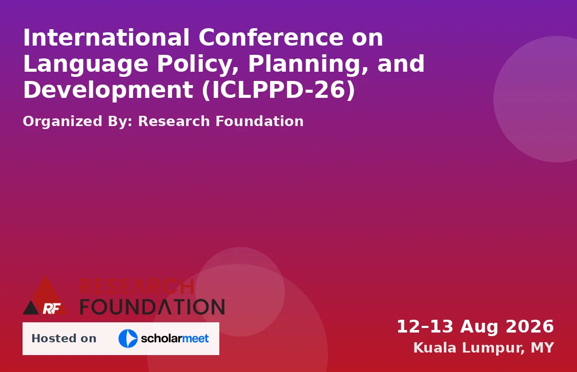 International Conference on Language Policy, Planning, and Development (ICLPPD-26)