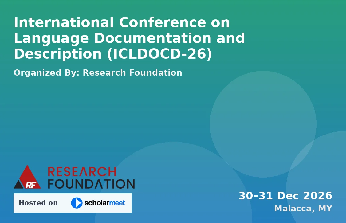 International Conference on Language Documentation and Description (ICLDOCD-26)
