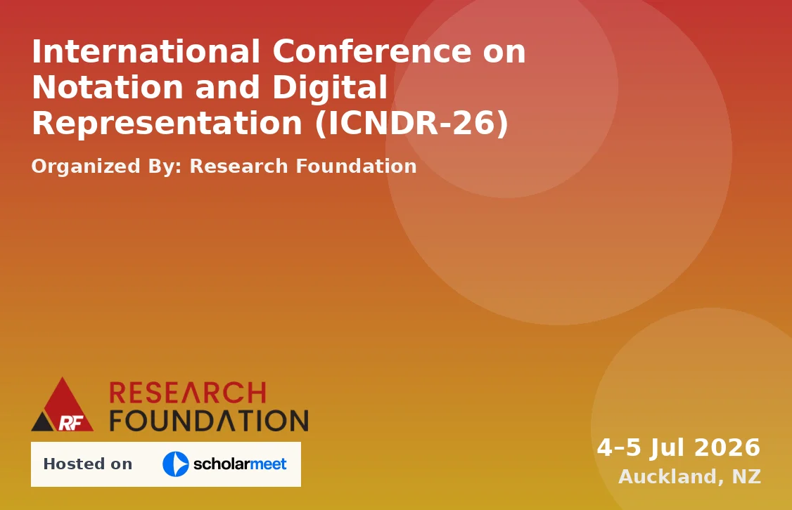 International Conference on Notation and Digital Representation (ICNDR-26)