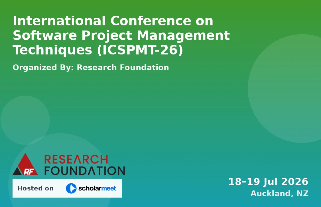 International Conference on Software Project Management Techniques (ICSPMT-26)