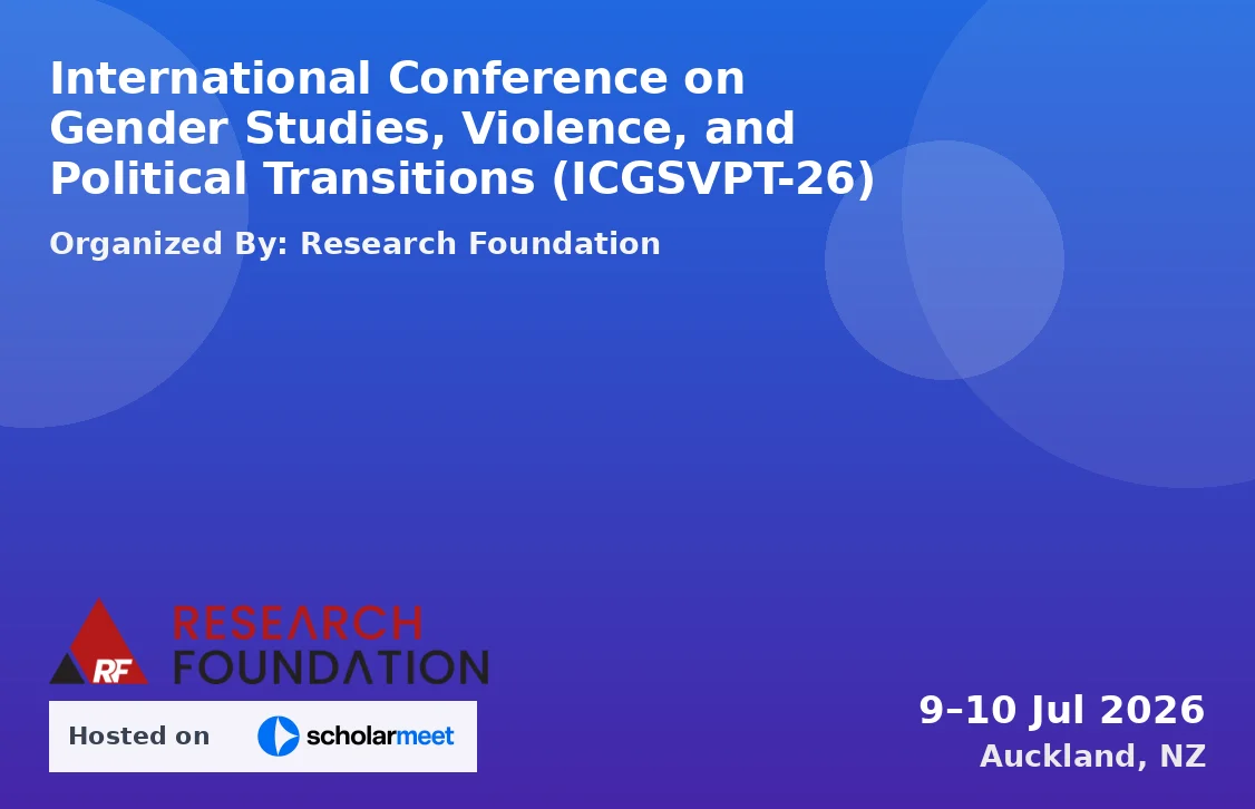 International Conference on Gender Studies, Violence, and Political Transitions (ICGSVPT-26)