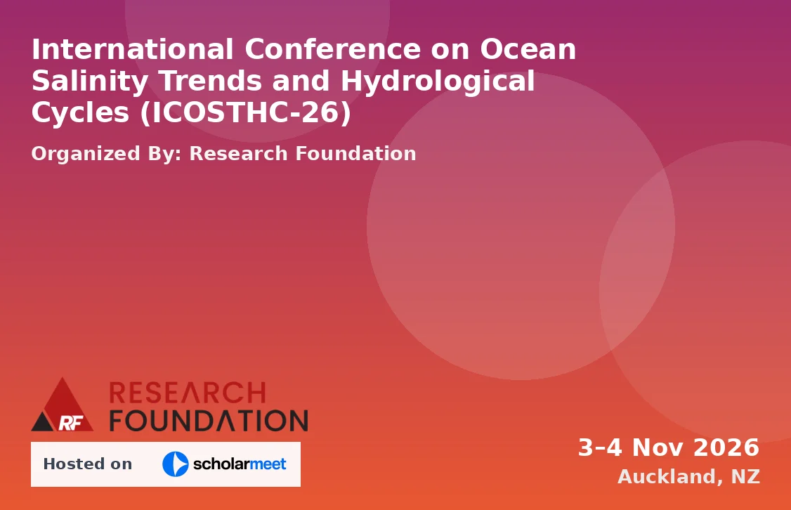 International Conference on Ocean Salinity Trends and Hydrological Cycles (ICOSTHC-26)