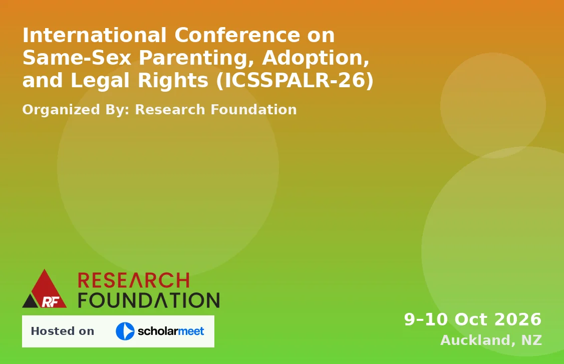International Conference on Same-Sex Parenting, Adoption, and Legal Rights (ICSSPALR-26)