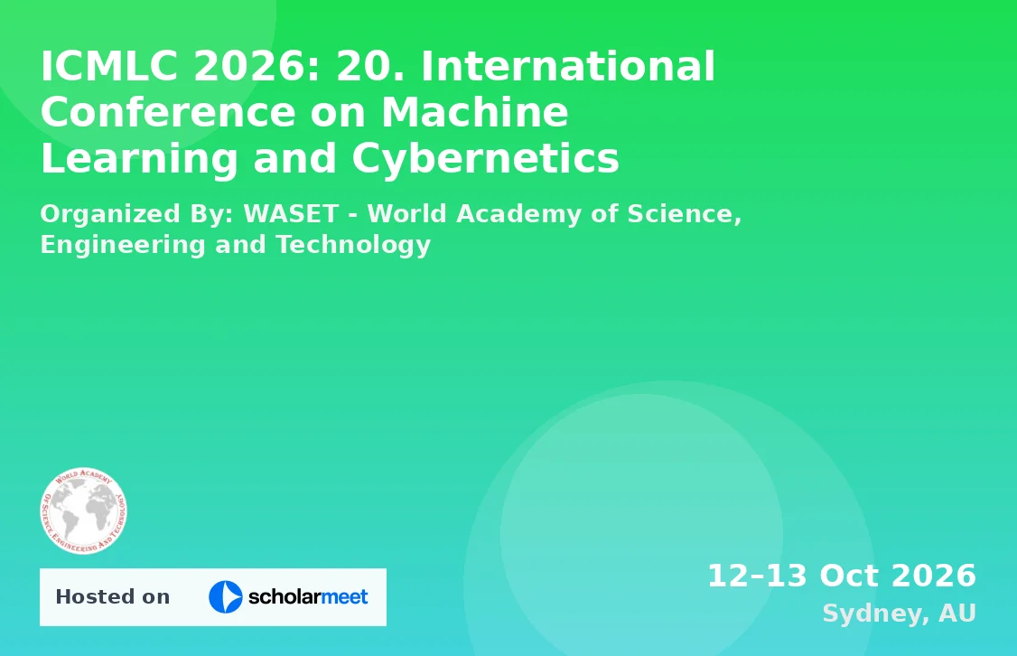 ICMLC 2026: 20. International Conference on Machine Learning and Cybernetics