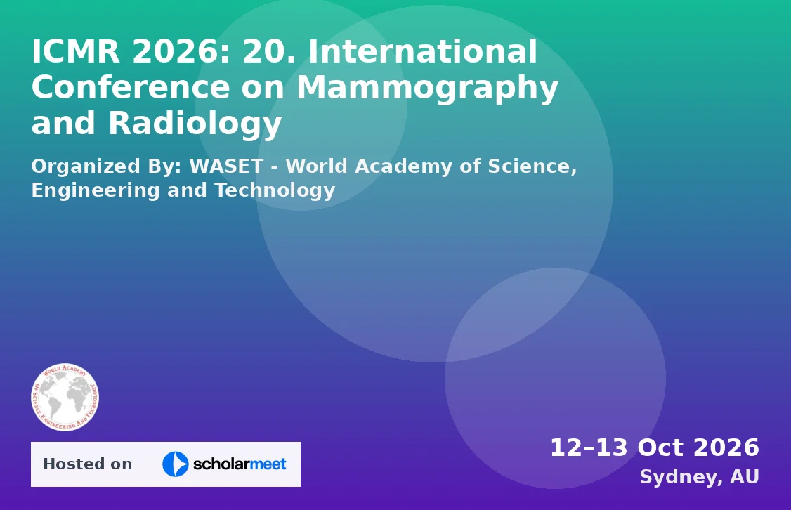 ICMR 2026: 20. International Conference on Mammography and Radiology