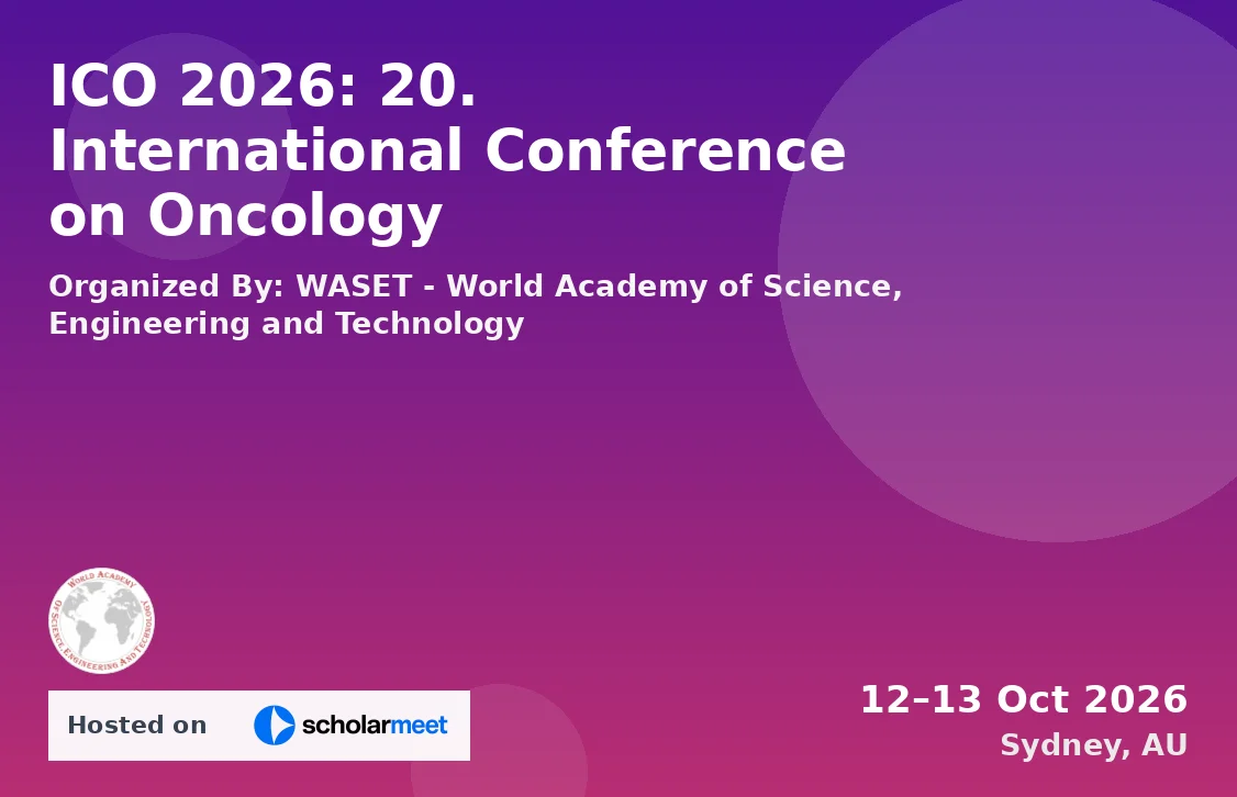 ICO 2026: 20. International Conference on Oncology