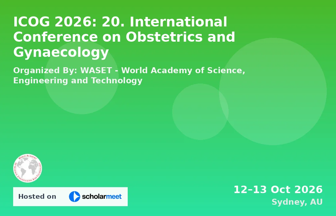 ICOG 2026: 20. International Conference on Obstetrics and Gynaecology