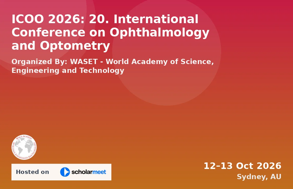 ICOO 2026: 20. International Conference on Ophthalmology and Optometry