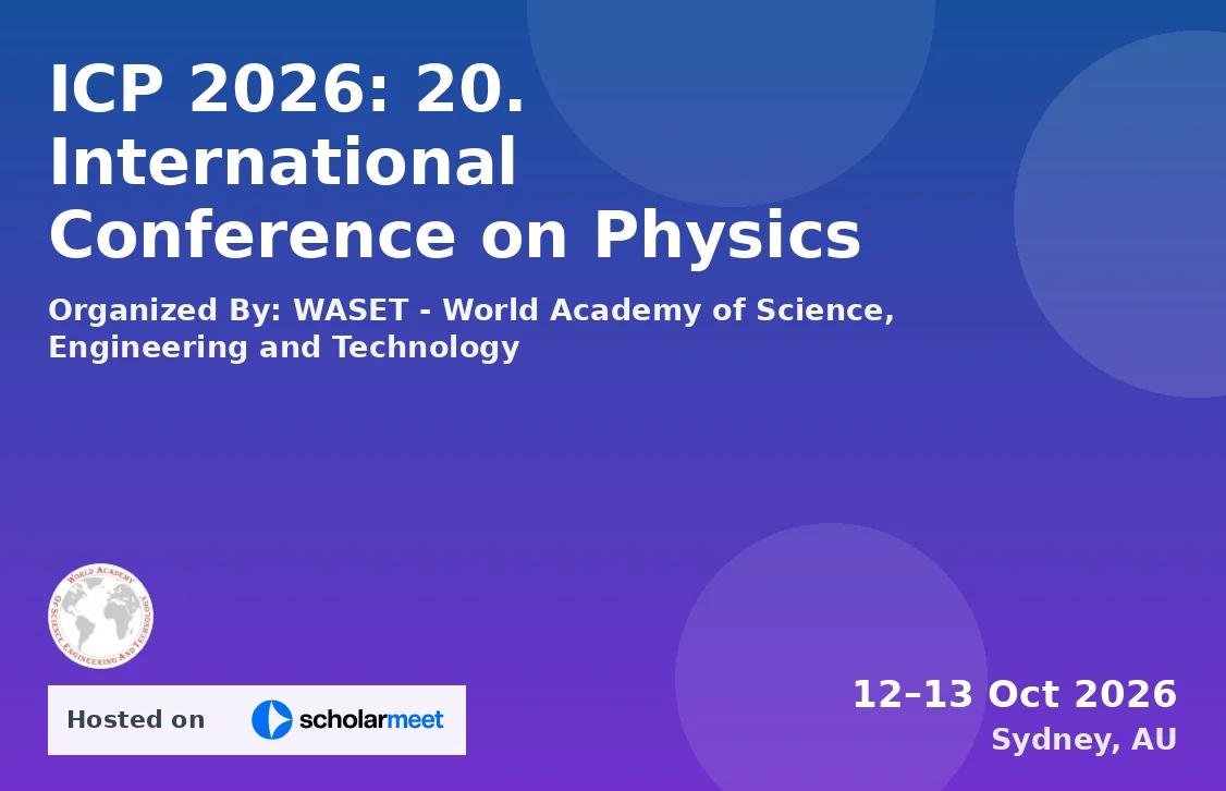 ICP 2026: 20. International Conference on Physics