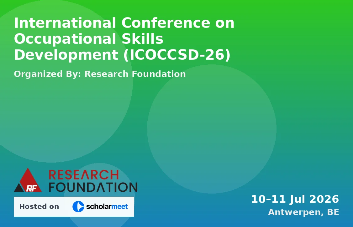 International Conference on Occupational Skills Development (ICOCCSD-26)