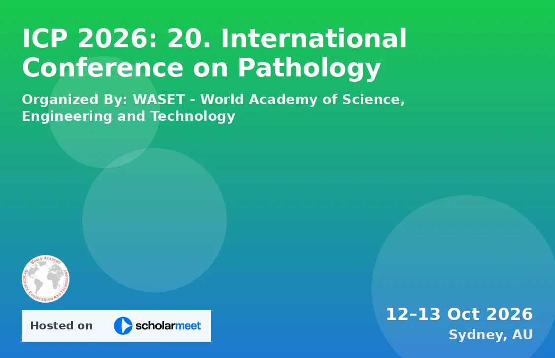 ICP 2026: 20. International Conference on Pathology