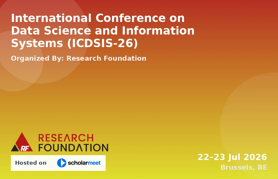 International Conference on Data Science and Information Systems (ICDSIS-26)