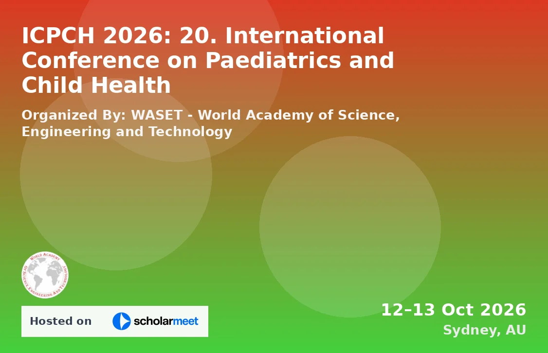 ICPCH 2026: 20. International Conference on Paediatrics and Child Health