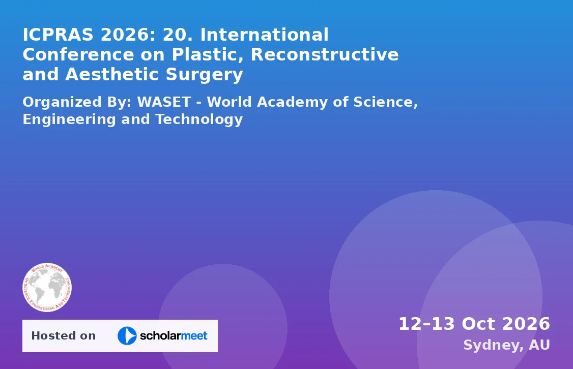 ICPRAS 2026: 20. International Conference on Plastic, Reconstructive and Aesthetic Surgery