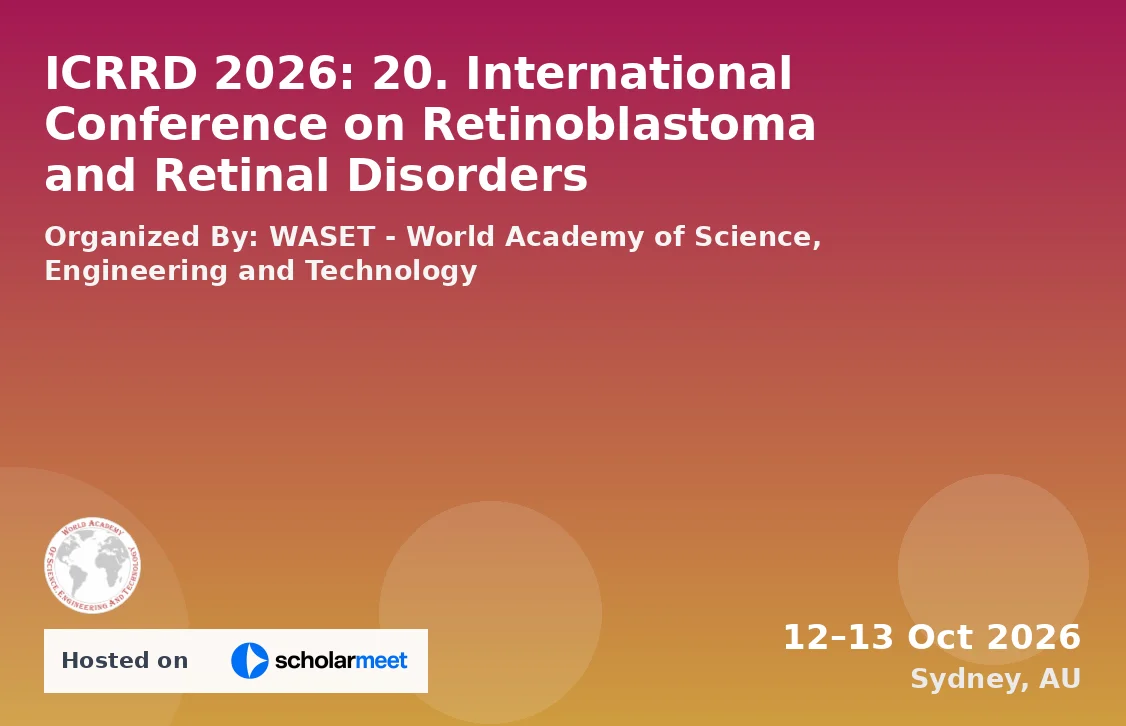 ICRRD 2026: 20. International Conference on Retinoblastoma and Retinal Disorders