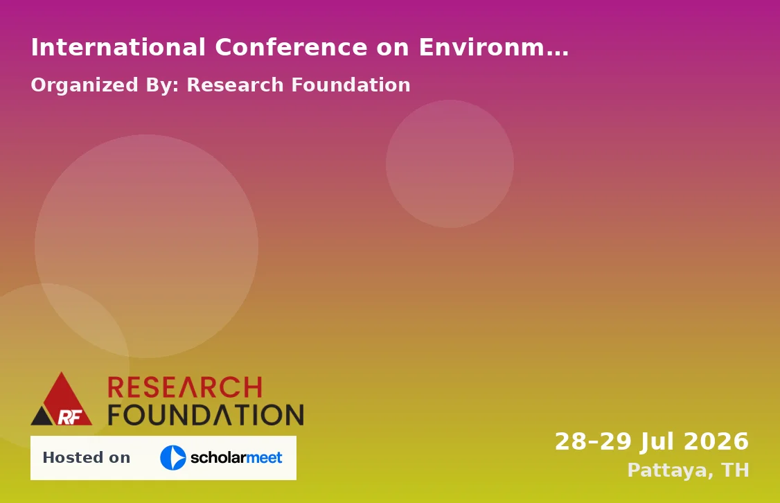International Conference on Environmental Ethics and Intergenerational Justice in Sustainability (ICEEIJIS-26)