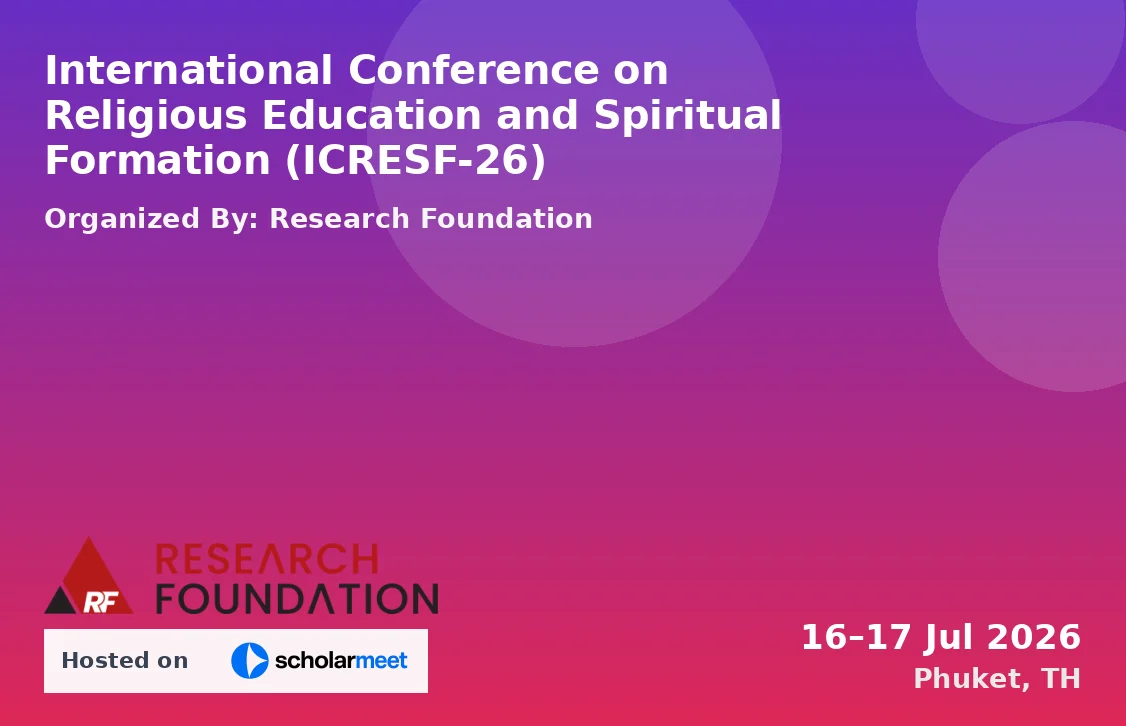 International Conference on Religious Education and Spiritual Formation (ICRESF-26)