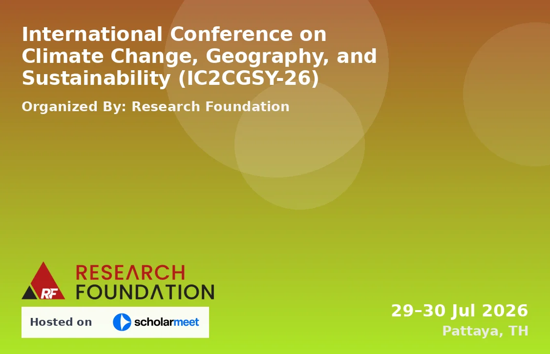 International Conference on Climate Change, Geography, and Sustainability (IC2CGSY-26)
