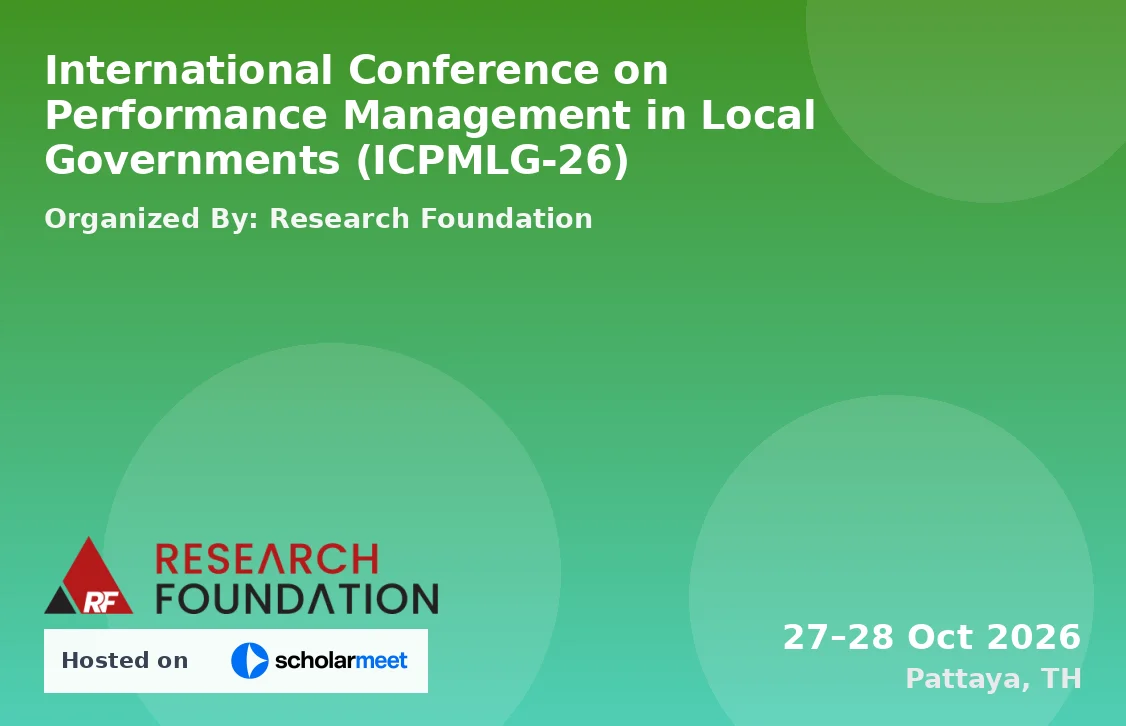 International Conference on Performance Management in Local Governments (ICPMLG-26)