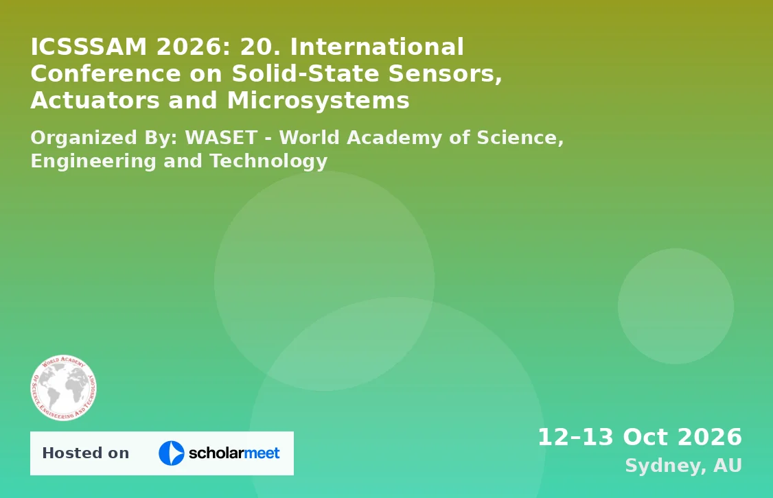 ICSSSAM 2026: 20. International Conference on Solid-State Sensors, Actuators and Microsystems