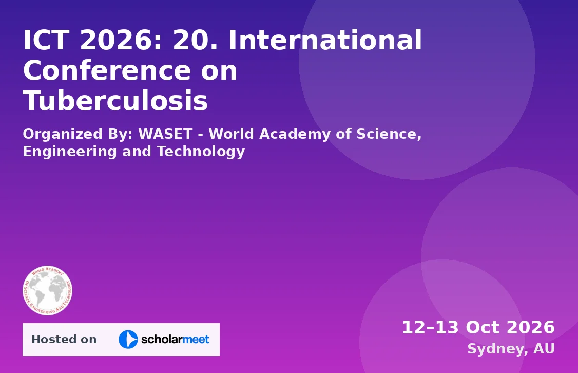 ICT 2026: 20. International Conference on Tuberculosis