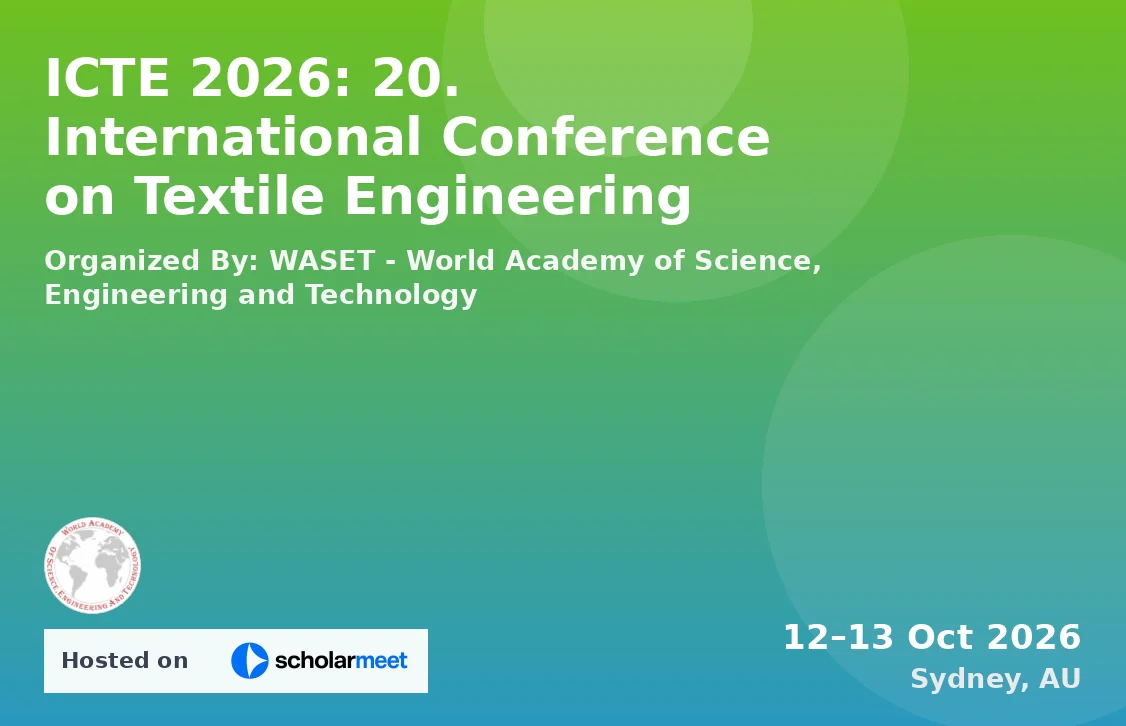 ICTE 2026: 20. International Conference on Textile Engineering