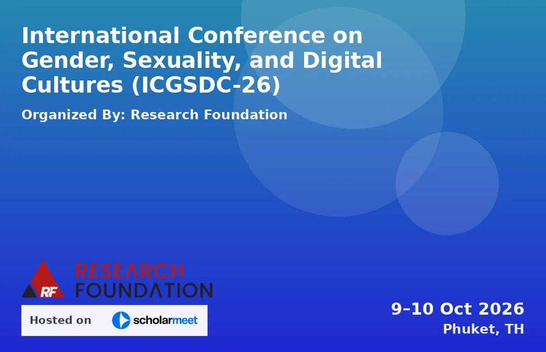 International Conference on Gender, Sexuality, and Digital Cultures (ICGSDC-26)