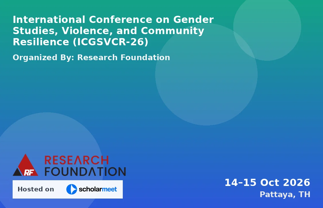 International Conference on Gender Studies, Violence, and Community Resilience (ICGSVCR-26)